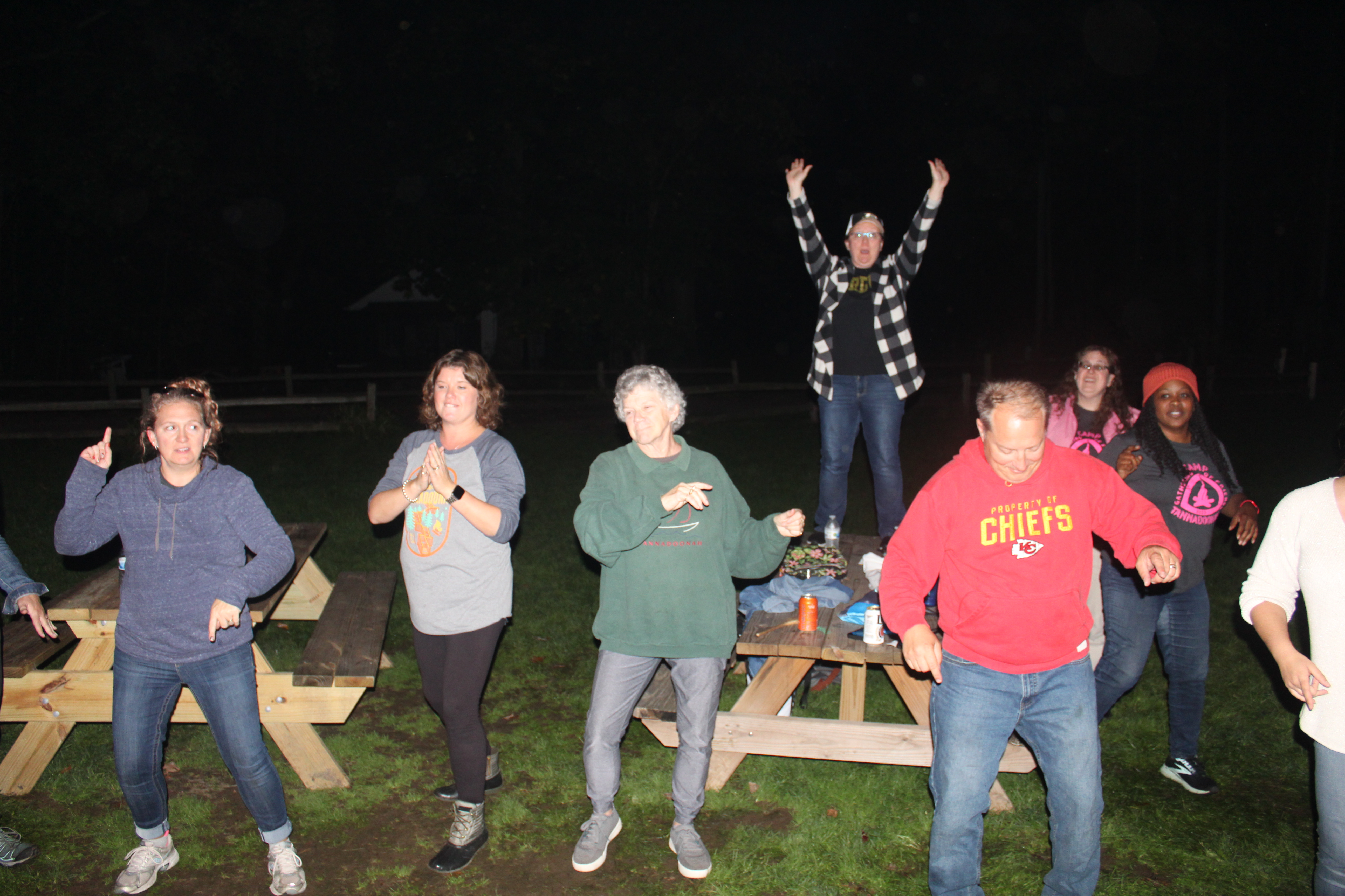 Grown Up Campers having a dance party